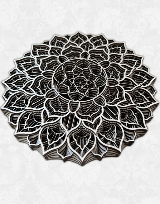 Mandala drewniana WZÓR 1