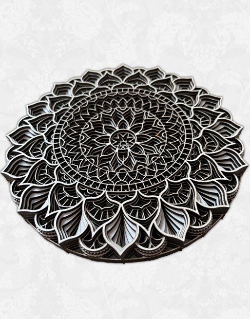 Mandala drewniana WZÓR 3